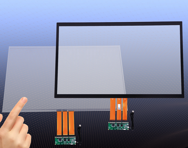 65 Inch metal mesh capacitive touch foil film